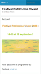 Mobile Screenshot of patrimoinevivant.org